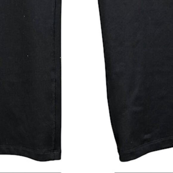 BCG Black Flare Legged Athletic Stretch Pants-Size L-Mid Rise-Cropped - Picture 8 of 8